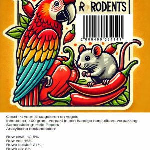 HOT PEPPERS VOOR PAPEGAAIEN EN KNAAGDIEREN