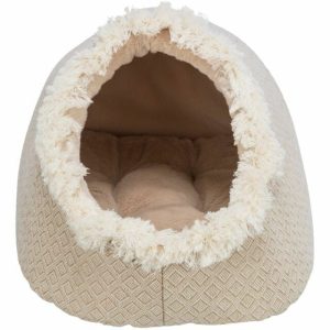 Trixie Kattenmand Iglo Boho Beige – Knusse Huisdierengrot 35x41x26 cm