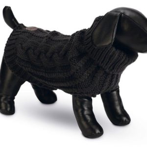 DESIGNED BY LOTTE HAIDA – HONDENTRUI – ANTRACIET- MAAT L – RUGLENGTE 32 CM
