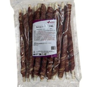 kauwstaafjes met geit17cm 30 stuks 1 kg